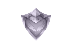 Silver level membership, image of a silver shield