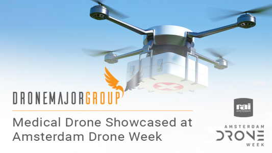 Medical drone showcased at Amsterdam Drone Week