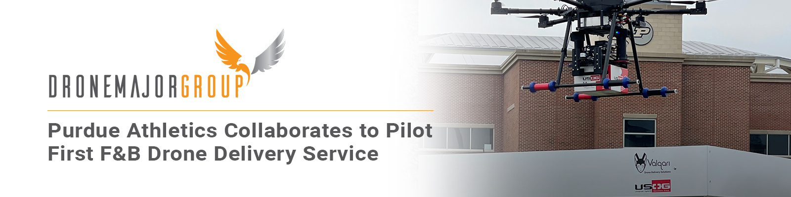 Purdue Athletics Collaborates with Levy’s DBK Studio, Valqari, and USOG to Pilot First F&B Drone Delivery Service in Sports & Entertainment