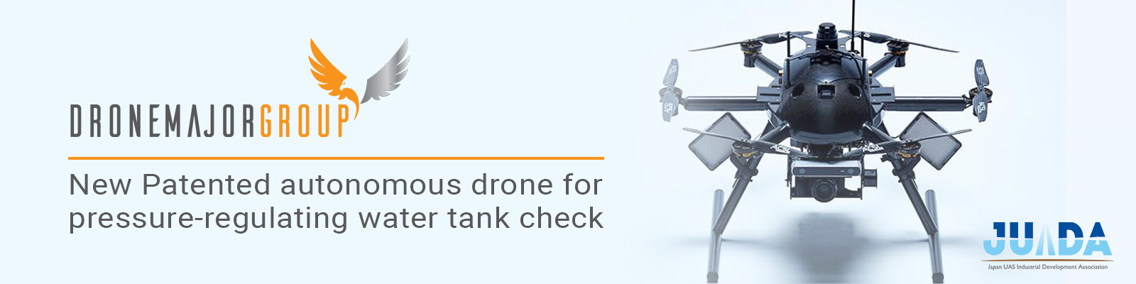 New patented autonomous drone for pressure-regulating water tank inspection