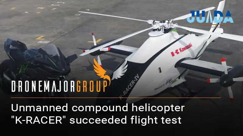 Kawasaki Heavy Industries succeeded in flight test of unmanned compound helicopter "K-RACER"