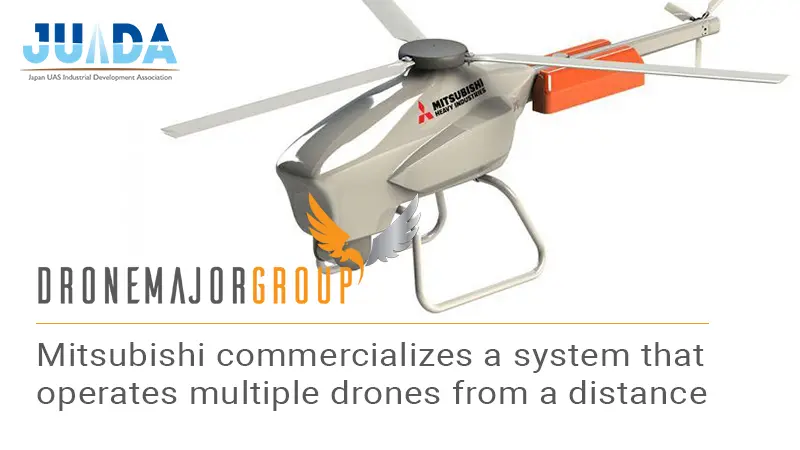 Mitsubishi Heavy Industries will commercialize a system that can operate multiple drones from a distance of 1,000km by 2022.