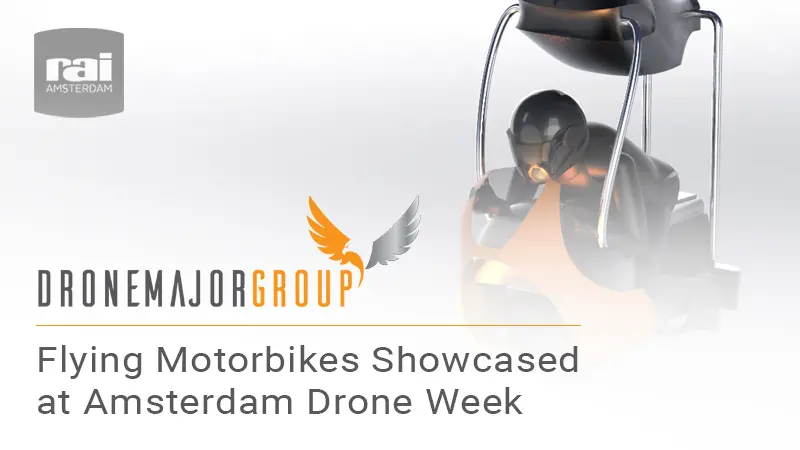 Flying motorbikes showcased at Amsterdam Drone Week