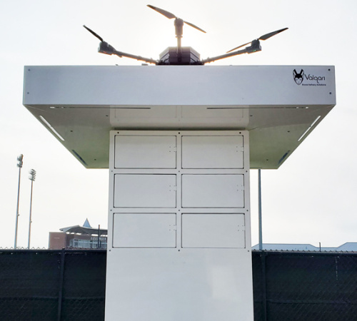 6 Locker Drone Delivery Station