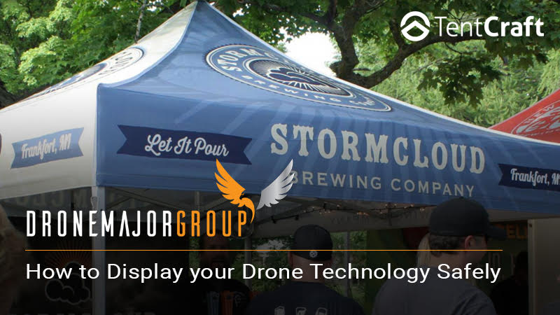 popup drone cage conference expo unique custom display