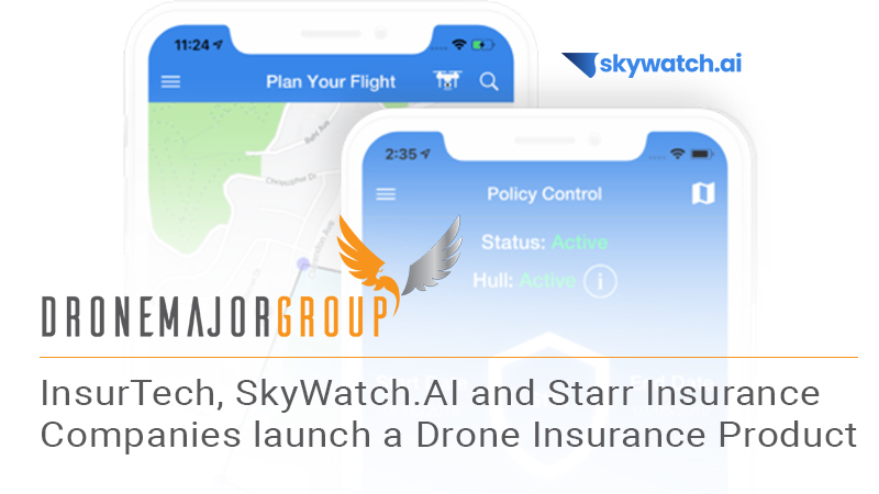 SkyWatch.AI and Starr offer on-demand hourly, monthly and annual drone insurance solutions based on a proprietary safety platform