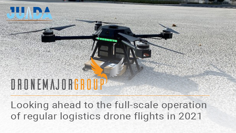 Looking ahead to the full-scale operation of regular logistics drone flights in 2021